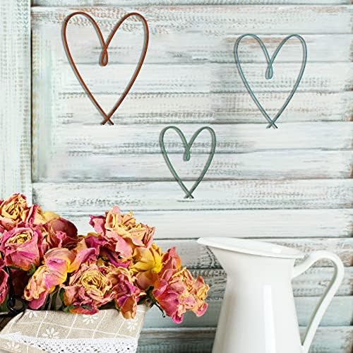 Pangda 4 Pieces Gold Metal Heart Wall Decor Ornaments, Multi Colors - Image 4
