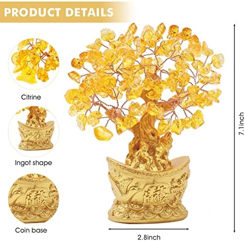 Feng Shui Money Tree Office Home Table Feng Shui Decoration Crystal Money Tree for Wealth and Good Luck - Image 2