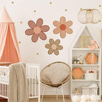 Maitys 3 Pcs Boho Daisy Flower Wall Decor Nursery Art, Fresh Color - Image 4