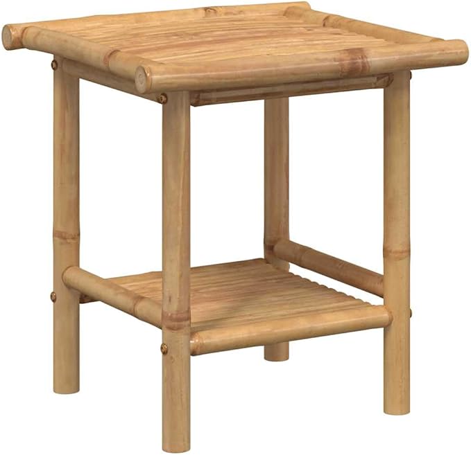 Natural Bamboo Fiber Square Coffee Table Eco-Friendly Modern Design - Image 3