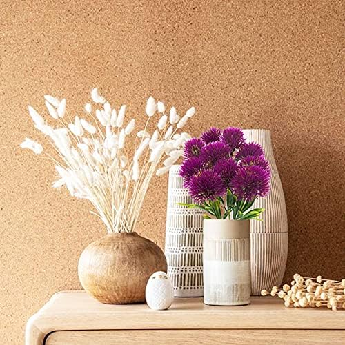 Uieke 10 Pcs Dandelion Artificial Flowers Purple Flowers Fake Plants Flower Bouquet Plastic Flowers for Home DIY Decoration Wedding Decor - Image 5
