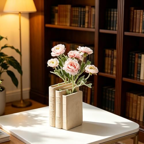 Guichifun Book Shaped Vase Living Room Decor - Image 4