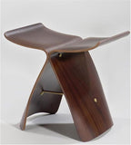 Simple Japanese Solid Wood Curved Stool Side TableSofa TableBedside Table - Image 5