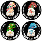 Interchangeable Gnome Welcome Sign Fall Halloween Door Decor, Black - Image 3