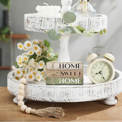Mini Decorative Books For Home Decor, Small Wood Book Stack For Table Decor, Home Decor Book For Living Room Mantel, Farmhouse Stacked Books Decorative（L44） - Image 3