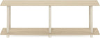 Furinno Turn-N-Tube No Tools Modern Rectangle Side Table, Bauhaus Oak/Beige - Image 6