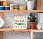 SRADMO Boho Floral Inspirational Wood Box Sign Desk Decor, Motivational Office Decor, Positive Inspirational Theme Wooden Block Box Sign Decoration for Home Office Shelf Table Decorative Accessories - Image 4