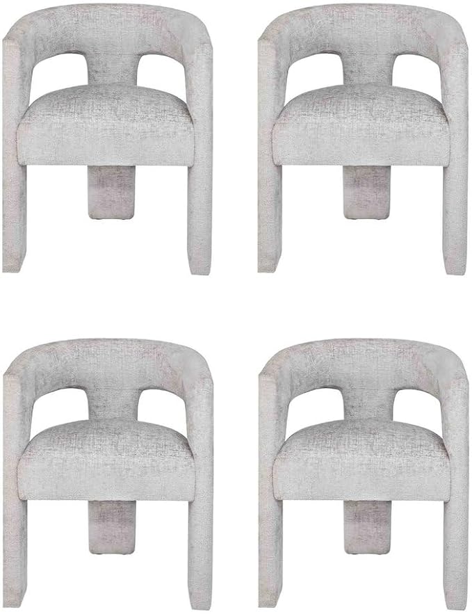 Jofran Gwen Jacquard Upholstered Accent Chair, Modern Luxury Plush Sculptural by Jofran+Inc.