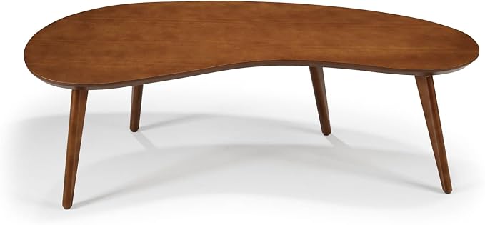 Mid Century Modern Abstract Shaped Coffee Table/Solid Wood/Castanho Finish - Image 8