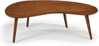 Mid Century Modern Abstract Shaped Coffee Table/Solid Wood/Castanho Finish - Image 8