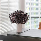 8Pcs Black Halloween Flowers Real Touch Artificial Fake Flowers Decorations - Image 5