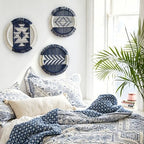3Pcs macrame Wall Decor Round Woven Wall Art Boho Geometric 10.2"W*10.2"L - Image 2