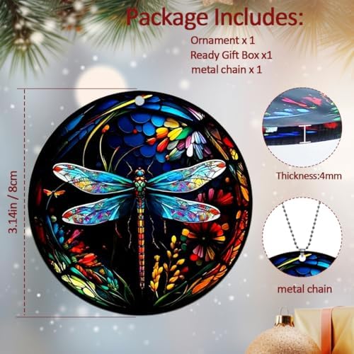 Dragonfly Christmas Ornaments 2026, Dragonfly Ornaments for Christmas Tree, Dragonfly Gifts for Women, Unique Christmas Ornaments Beautiful, Dragonflies Gifts - Image 5