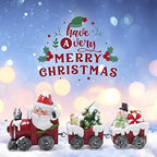 Hodao Christmas Train Figurines with Santa, Tree & Snowman - Image 4