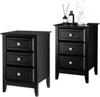 Bonnlo Upgraded 3 Drawers Night Stands by Bonnlo