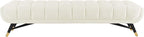 Modway Adept Mid-Century Modern Velvet Upholstered Tufted Accent Bench in Ivory - Image 6