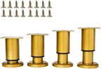 4PCS Adjustable 3.1-4.7 Inch Metal Furniture Legs Brass Furniture Replacement by SWTOOL