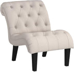 Accent Chairs Set of 2 Mid Century Modern Tufted Upholstered Chair - Image 4