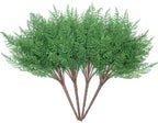 Artificial Shrubs Bushes, Plastic Fern Leaves Persian Grass Fake Plants 4ps by CATTREE