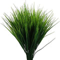 XLFAQXM 8 Pack Artificial Plants Flowers Grass Shrubs No Fade Faux Plastic Flowers Outdoor for Farmhouse Garden Porch Patio Indoor Wedding Decoration Greenery Fake Plants uv Resistant (3#Green) by XLFAQXM