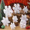 Wenqik 16 Pcs Wooden Snowflake 3D Centerpieces,White by Wenqik