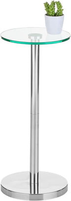 mDesign Side Table — Glass Top Nightstand - Image 6