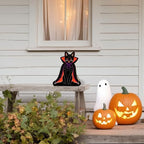 Black Cat Halloween Decor Sign, Gothic Decor, Table Desk Shelf Decor. - Image 5