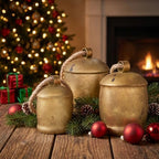 Rowfad Christmas Bells for Decoration, Hanging Gold Cow Bells with Rope - Image 7