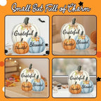 Fall Decor Thanksgiving Tabletop Pumpkin Sign, Grateful Thankful Blessed - Image 3