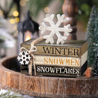 4 Pcs Winter Table Decorations Snowflaketiered Tray Decor - Image 3