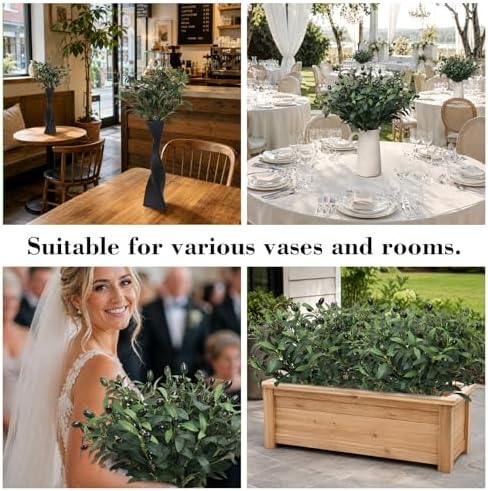 18in 10PCS Artificial Olive Branches for Vase Fake Greenery Stems - Image 5
