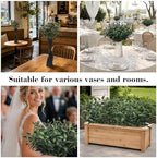 18in 10PCS Artificial Olive Branches for Vase Fake Greenery Stems - Image 5