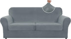 ZNSAYOTX Oversized Velvet 3 Piece Couch Cover by ZNSAYOTX