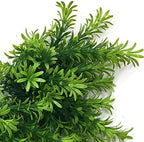 CATTREE Artificial Plants, Plastic Shrubs Faux Flowers Fake Grass Leaves Simulation Greenery Bushes Indoor Outdoor Home Garden Office Yard Verandah Wedding Decoration Planter Filler - 2 Bundles - Image 3