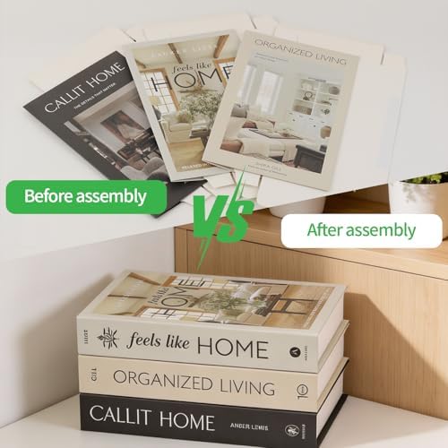 3 PCS Faux Decorative Books for Home Decor-Coffee Table Books Decor-Aesthetic Fake/Faux Books for Decoration,libros Decoration for Coffee Table, Shelf Accessories (3-CALLIT Home ORGANIZDE Living) - Image 6