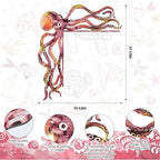 FairySandy Metal Octopus Door Topper Decor Ocean Door Frame, Pink Orange - Image 2