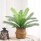 CATTREE Artificial Palm Tree Plant, Fake Tropical Plants with Faux Greenery Plastic Leaves Shrubs Boston Fern Bushe for Indoor Outdoor Modern Decoration in Pot for Home Garden Office Wedding Décor - Image 2