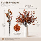 Mandy's 6 Bundles Artificial Burnt Orange Baby’s Breath Flowers - Image 3