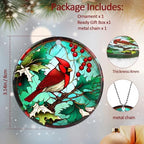 Cardinal Christmas Ornaments 2026, Red Bird Ornaments for Christmas Tree, Acrylic Cardinal Ornament - Cardinals Decor, Red Cardinals Christmas Tree Decorations - Cardinal Gifts for Women - Image 7