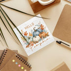 Hello Pumpkin Rustic Fall Thanksgiving Wood Box Sign Desk Decor 5X5 - Image 6