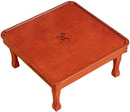 Folding Square Tea Coffee Table, Household Kang Table, Low Wooden Table - Image 8