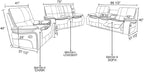 Leather Power Recliner Sofa Set - Image 2