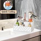 Hair Tool Organizer, Hair Dryer Holder Wall Mounted, Bathroom Countertop Organizer for Bathroom Accessories, Blow Dryer Organizer for Curling Iron, Hair Styling Tools, Vanity Organizer for Makeup - Image 3