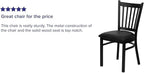 Flash Furniture Hercules Series Vertical Back Metal Restaurant Chairs, - Image 5