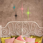 Blulu 4 Pcs Starburst Shaped Wall Decor Mid Century Modern Art,Mid Century - Image 6