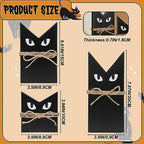 3 PCS Wooden Black Cats Decor, Spooky Cat Theme, Halloween Tiered Tray Decor, Farmhouse Halloween Tiered Tray and Mantle Decoration, Fall Accent, Wood Sign Rustic Style, Halloween Decoration Indoor - Image 3