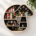 Whimsical Mushroom Decor, Witchy Moon Mushroom Shelf, Floating Wall Shelf by FNYDOX