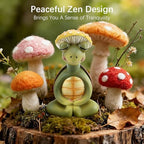 Mushroom Decor, Cute Resin Mushroom Statue, Home Garden Decor - Image 2