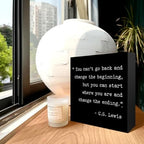 Inspirational Quotes Office Decor Wooden Box Sign Decorative Motivational Office Wood Box Sign Home Rustic Farmhouse Square Desk Decor Sign for Shelf Office Desk Accessories 5 x 5 Inches Black - Image 3