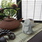Landical Buddha Sandstone Statues Zen Monk Sculptures,Laughing Buddha - Image 6